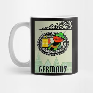 Germany Abstract Oktoberfest Travel and Tourism Advertising Print Mug